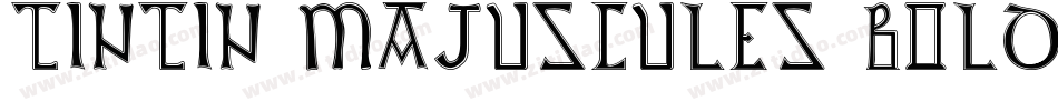 Tintin Majuscules Bold字体转换